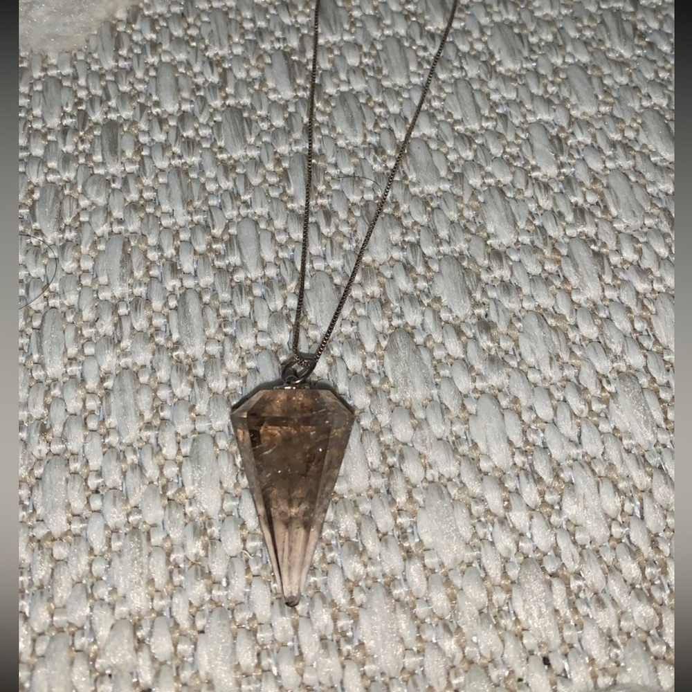 Real crystal gem necklace